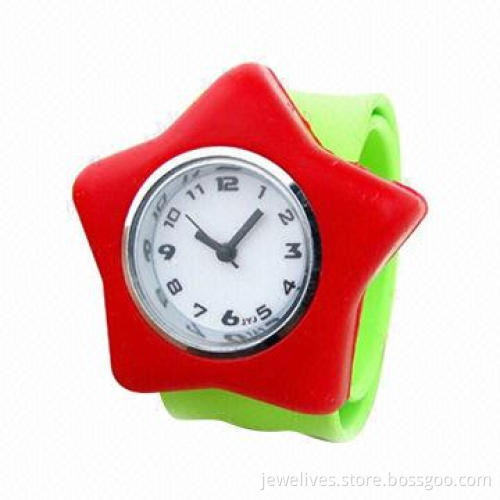 Slap Wristwatch, Suitable for Promotional Gifts, Made of 100% Nontoxic Silicone